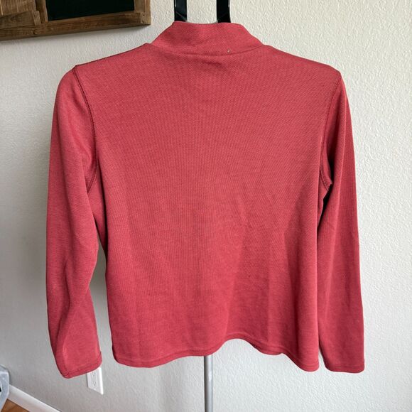 The North Face Made in USA Womens Long Sleeve Base Layer 1/4 Zip Size XL - Picture 2 of 4